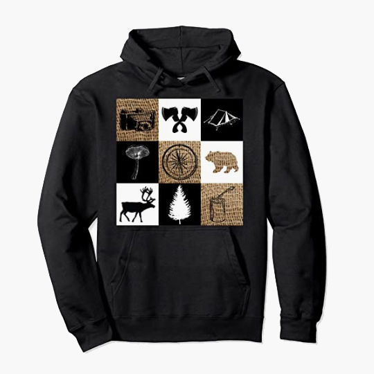 Camping Adventure Rustic Outdoors Pullover Hoodie