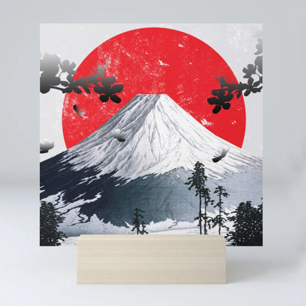 Cherry Blossoms Mount Fuji Japan/Mini Art Print