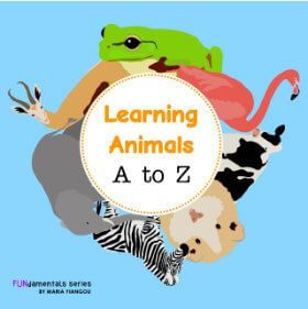 Alphabet abc book, animals facts book