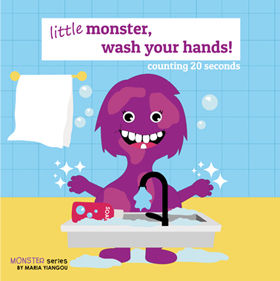 little monster, wash your hands!: counting 20 seconds