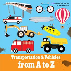 Transportation & Vehicles from A to Z kindle books